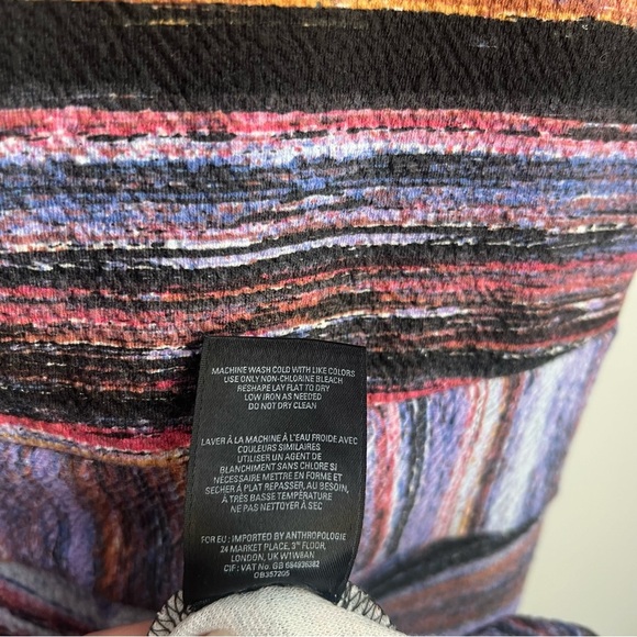 Maeve Kebren Anthropologie Striped Cotton Dress - Picture 16 of 16